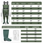 Bootfoot 2-PLY Chest Nylon/pvc Fishing Waders Waterproof For And Women New. Price: $33.50.