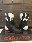 Alpinestars SMX-6 V3 Vented Boots (11.5, White/black) Pre-owned. Price: $275.00.
