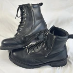 Milwaukee MB408 Accelerator Mens Size 12 Black Leather Dual Zip Motorcycle Boots Pre-owned. Price: $45.99.
