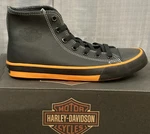 New Harley Davidson D93816 Size 7 Men's Nathan 4.25 Black Orange Leather Hi-top. Price: $41.53.