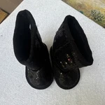 Girls First Shoes You Will Save This Pair! Black Sequin Snow Boots Lined New. Price: $17.05.