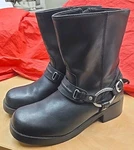 Harley Davidson Ladies Christa Harness Black Leather Motorcycle Boots- 85298 Pre-owned. Price: $59.99.