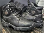 Pre-owned Harley Davidson 84299 Black Leather Biker Motorcycle Boot Women 6. Price: $76.00.