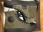 Brand New Size 42 Falco Lennox Green Army Motorcycle Boots - FAL880 Box. Price: $95.00.