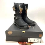 New Harley Womens Size Corley 10-INCH Motorcycle Biker Boots Black D87305-10. Price: $143.65.