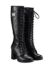 Womens Knee High Laced Boots By Milwaukee Riders Zipper On Side New. Price: $89.99.