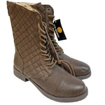 Joe Boxer Zs 10 Women's Atlas Brown Quilted Mid-calf Fashion Combat Boots Shoes New. Price: $5.00.
