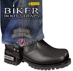 6" Dead Skull Biker Boot Straps New. Price: $26.95.
