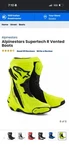 Alpinestars Supertech Vented Boots New. Price: $600.00.