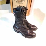 Women's Black Leather Harley Davidson Boots 98417. Size Excellent Condition. Pre-owned. Price: $100.00.
