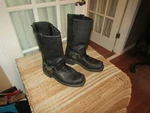 Milwaukee MB410 Men Size 9.5 Black Leather Classic Harness Motorcycle Boots Pre-owned. Price: $70.36.