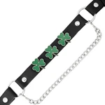 Milwaukee Leather Silver Four Leaf Clover Emblem Boot Chain With Adjustable New. Price: $24.99.
