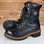 Harley Davidson Womens Tyson 7-INCH Black Logger Motorcycle Boots D87016 Sz 9 Pre-owned. Price: $115.00.
