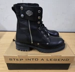 Harley Davidson Mens 8.5 Leather Motorcycle Boots Combat Cimarron 95203 Black Pre-owned. Price: $129.99.