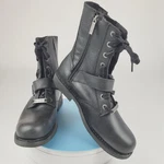 Harley-davidson Boots Mens Size 9.5 Medium Black Leather Lace Up Zip D95264 Pre-owned. Price: $64.87.