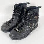 Harley Davidson Brake 94119 Men Leather Motorcycle Biker Riding Boots Black Pre-owned. Price: $94.99.