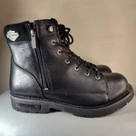 Harley-davidson Men's Chipman Riding Boot Black D93492 Sz 13 Lace Side Zip Pre-owned. Price: $60.00.
