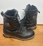 Milwaukee Leather Black Motorcycle Boots Men's Size 8.5 Logger MBM9095 Pre-owned. Price: $69.99.