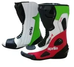 Mens Aprilia RSV4 Motorbike Leather Boots Motorcycle Motocross Shoes Ce New. Price: $169.99.