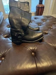 Xelement * Black Leather Harness Motorcycle Boots Men's 12W LU1442 Nwot! New. Price: $165.00.