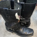 Harley-davidson Cycles Darren Harness Black Leather Boots Men 11.5 Eagle Pre-owned. Price: $99.20.