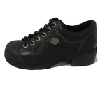 Harley Davidson Women's Size 6 Black Lace Logo Oxford Shoes Leather Upper 83280 Pre-owned. Price: $39.99.