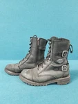 Harley Davidson D83853 Black Leather Zip/lace Up Motorcycle Boots Women's 8M Pre-owned. Price: $49.49.