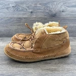 L.l. Bean Wicked Good Lodge Boots Mens 12 Brown Suede Shearling Moccasin 290577 Pre-owned. Price: $42.95.
