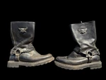 Harley-davidson Black Leather Stratus 95143 Size 10 1/2 Riding Boots Pre-owned. Price: $49.95.
