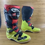 Alpinestars Tech 7 Boots Size 10 Black Neon Red Pre-owned. Price: $139.95.