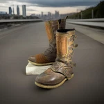 Icon Elsinore 2 Street Motorcycle Riding Boots Men Sz Us 9.5 Leather Brown Pre-owned. Price: $124.88.