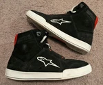 Alpinestars Chrome Riding Shoes Black Gray Red 2512322 Men's Pre-owned. Price: $129.99.