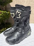Alpinestars Smx Biker Motorcycle Boots Black Leather Mens Size 43 Us 9 Pre-owned. Price: $175.00.