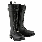 Milwaukee Leather Women's Black 14-INCH Lace-up High-rise Biker Rider New. Price: $159.99.