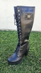 Womens Knee High Laced Boots By Milwaukee Riders Zipper On Side 9 New. Price: $79.00.