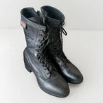 Harley-davidson 98417 Mid Calf Leather Motorcycle Riding Boots Womens Size 7.5 Pre-owned. Price: $59.99.