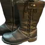 Motor Harleydavidson Cycles Women 8.5M Leather Boots Grunge Biker Zip Lace Up New. Price: $125.00.