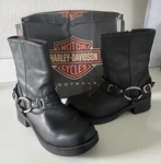 Harley-davidson Women's Christa Black 8-INCH Harness Boots, 2-INCH Heel #85298 New. Price: $83.00.