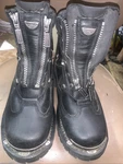 Milwaukee Motorcycle Throttle Company Black Leather Boots Size 7C Style MB240 Pre-owned. Price: $75.00.