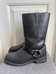 Harley Davidson Hustin D95353 Leather Waterproof Riding Boots Men Size 10M Pre-owned. Price: $99.99.