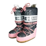Moon Women's Icon 35/38 Us 5/7,5 Pink Silver Laceup Tall Ski Snow Boots Pre-owned. Price: $89.99.
