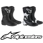 Alpinestars Smx-s Motorcycle Sports Boots Race Track Day Bike Black White New. Price: $297.82.