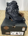 New Harley-davidson Women's 6 Howell 5-INCH Waterproof Black Motorcycle Boots. Price: $100.00.
