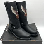 Harley Davidson Darren Harness Black Leather Motorcycle Boots Mens Sz 11.5 New. Price: $174.99.