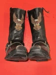 Harley Davidson Black Leather Square Toe Eagle Boot Men 8.5 Engineer Usa Read Pre-owned. Price: $136.66.