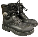 Harley-davidson Women Sydney Black Leather Motorcycle Boots D87005 Us Pre-owned. Price: $54.87.