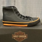 New Harley Davidson D93816 Size 7.5 Mens Nathan 4.25 Black Orange Leather Hi-to. Price: $41.53.