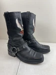 Harley Davidson Men Sz 10.5 Embroidered Eagle Darren Boot 91002 Harness Square Pre-owned. Price: $75.00.