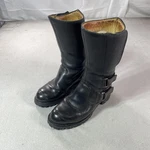 Chippewa Boots Mens 8.5 Black Leather Biker Mid Calf Vibram Rally 27862 Pre-owned. Price: $224.99.