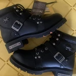 Xelement Black Leather Buckle Motorcycle Biker Boots LU2469 Women's 1/2 New. Price: $69.99.